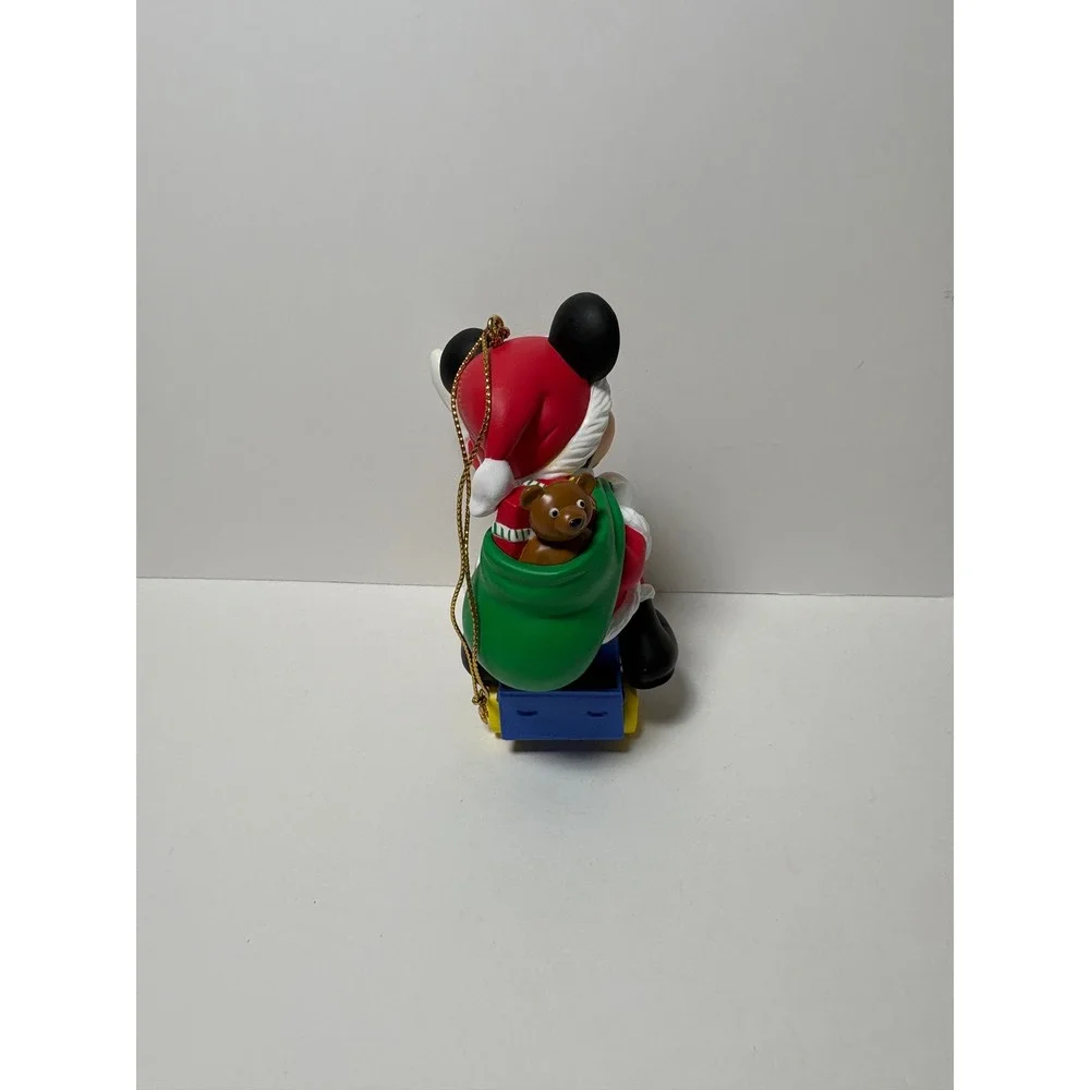 Disney Christmas Magic Mickey on Train Ornament Santa Mickey Mouse 26231 Boxed